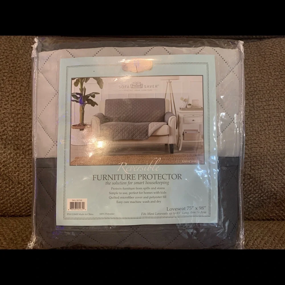 Home Fashion Designs Gray Loveseat Protector